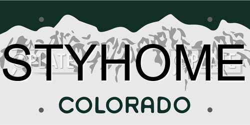 STYHOME Colorado License Plate