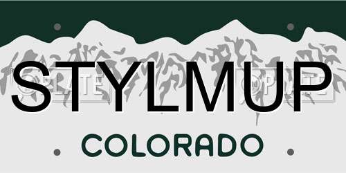 STYLMUP Colorado License Plate