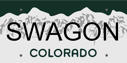 SWAGON Colorado License Plate