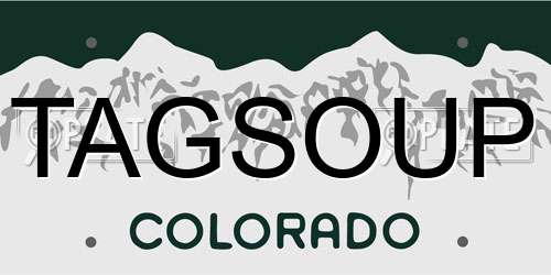 TAGSOUP Colorado License Plate