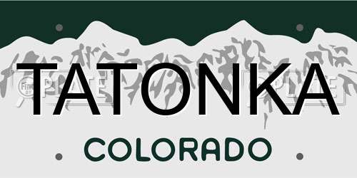 TATONKA Colorado License Plate