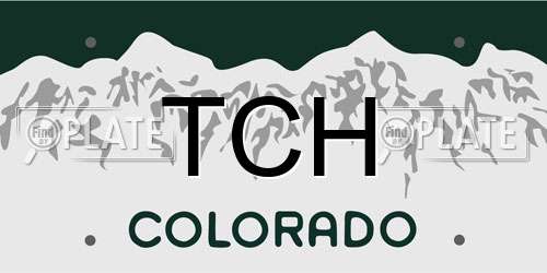 TCH Colorado License Plate