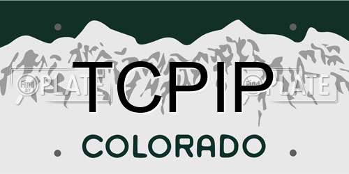 TCPIP Colorado License Plate
