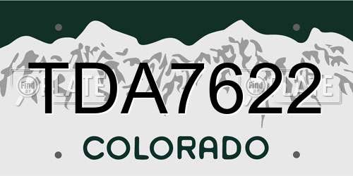 TDA7622 Colorado License Plate