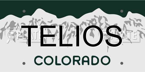 TELIOS Colorado License Plate