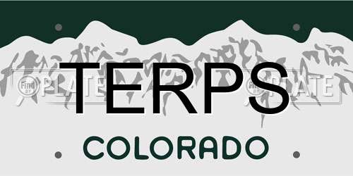 TERPS Colorado License Plate