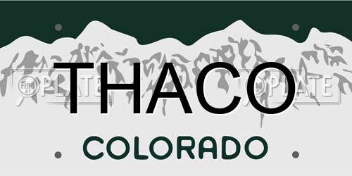 THACO Colorado License Plate