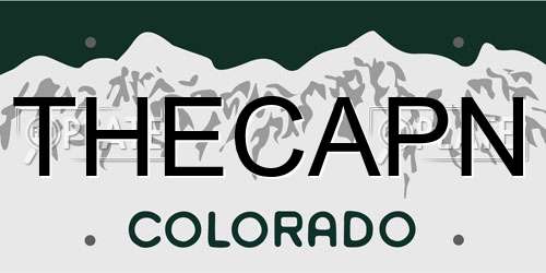 THECAPN Colorado License Plate