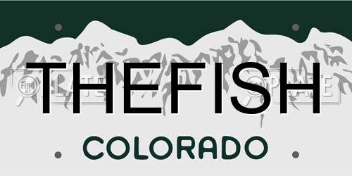 THEFISH Colorado License Plate