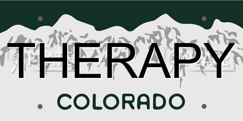 THERAPY Colorado License Plate