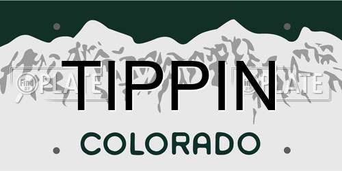 TIPPIN Colorado License Plate