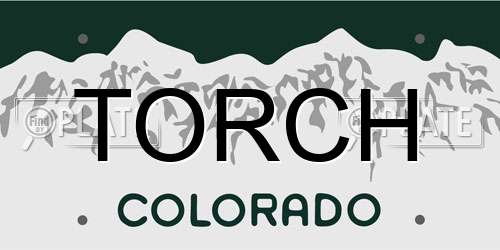 TORCH Colorado License Plate