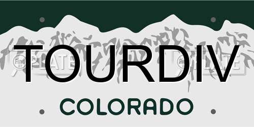 TOURDIV Colorado License Plate