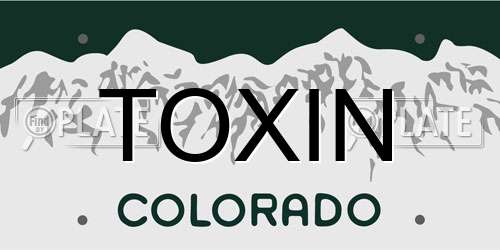 TOXIN Colorado License Plate