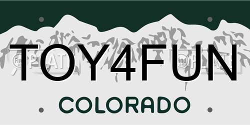 TOY4FUN Colorado License Plate