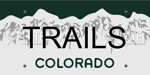 TRAILS Colorado License Plate