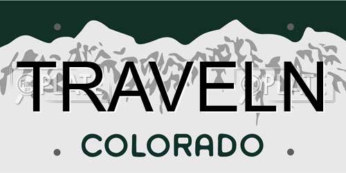 TRAVELN Colorado License Plate