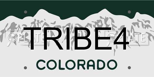 TRIBE4 Colorado License Plate
