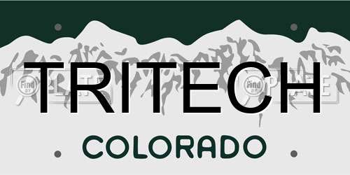 TRITECH Colorado License Plate