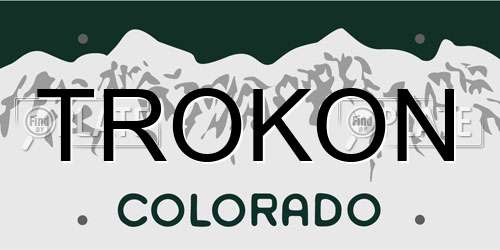 TROKON Colorado License Plate