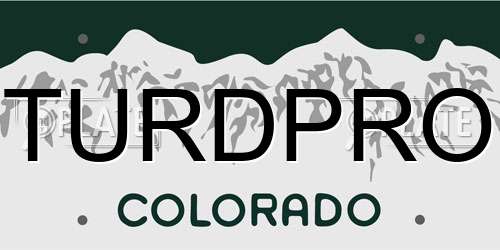 TURDPRO Colorado License Plate