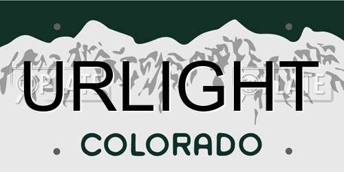 URLIGHT Colorado License Plate