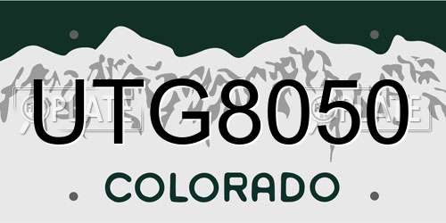 UTG8050 Colorado License Plate