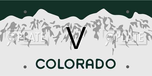 V Colorado License Plate