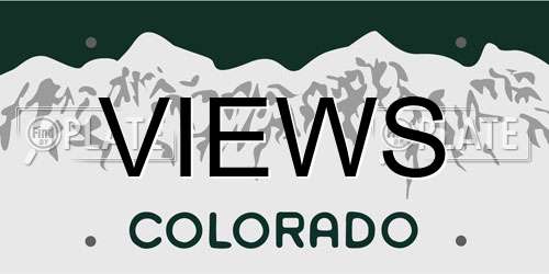 VIEWS Colorado License Plate