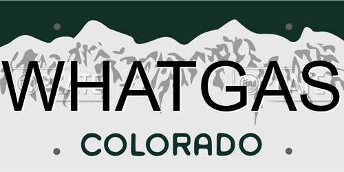WHATGAS Colorado License Plate