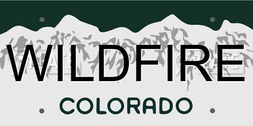 WILDFIRE Colorado License Plate