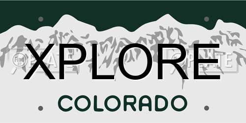 XPLORE Colorado License Plate