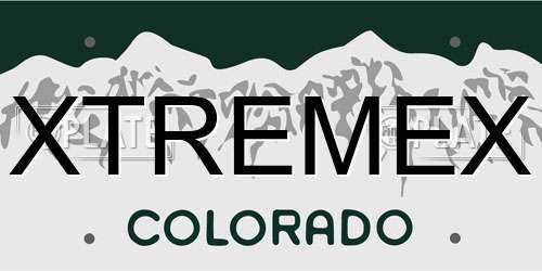XTREMEX Colorado License Plate