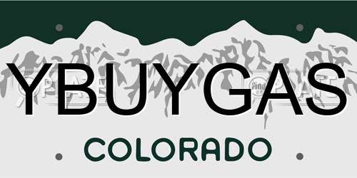 YBUYGAS Colorado License Plate