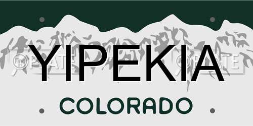 YIPEKIA Colorado License Plate