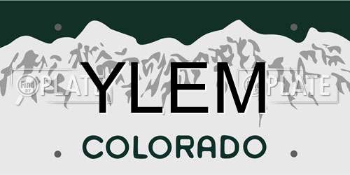 YLEM Colorado License Plate