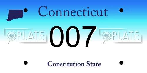 007 Connecticut License Plate