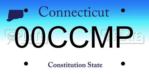00CCMP Connecticut License Plate