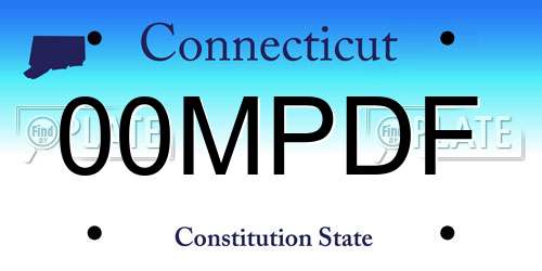00MPDF Connecticut License Plate