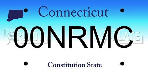 00NRMC Connecticut License Plate
