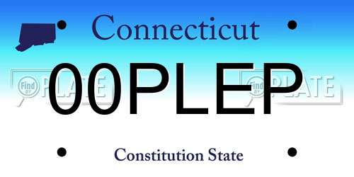 00PLEP Connecticut License Plate