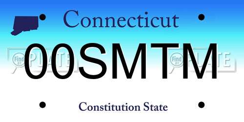00SMTM Connecticut License Plate