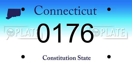 0176 Connecticut License Plate