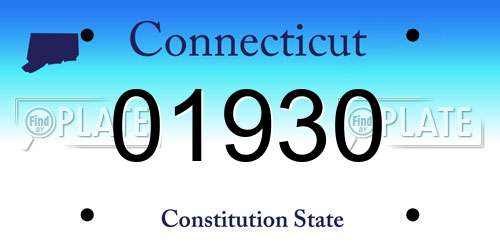 01930 Connecticut License Plate