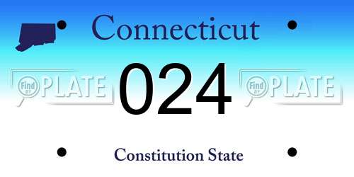 024 Connecticut License Plate