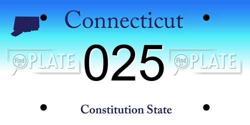 025 Connecticut License Plate