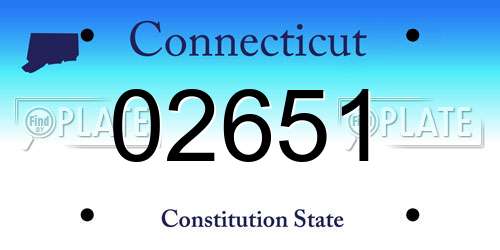 02651 Connecticut License Plate