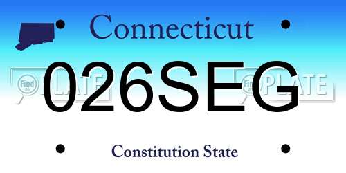 026SEG Connecticut License Plate