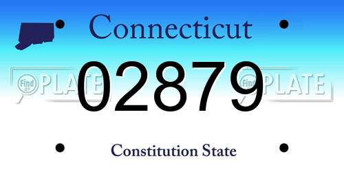 02879 Connecticut License Plate