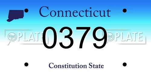 0379 Connecticut License Plate